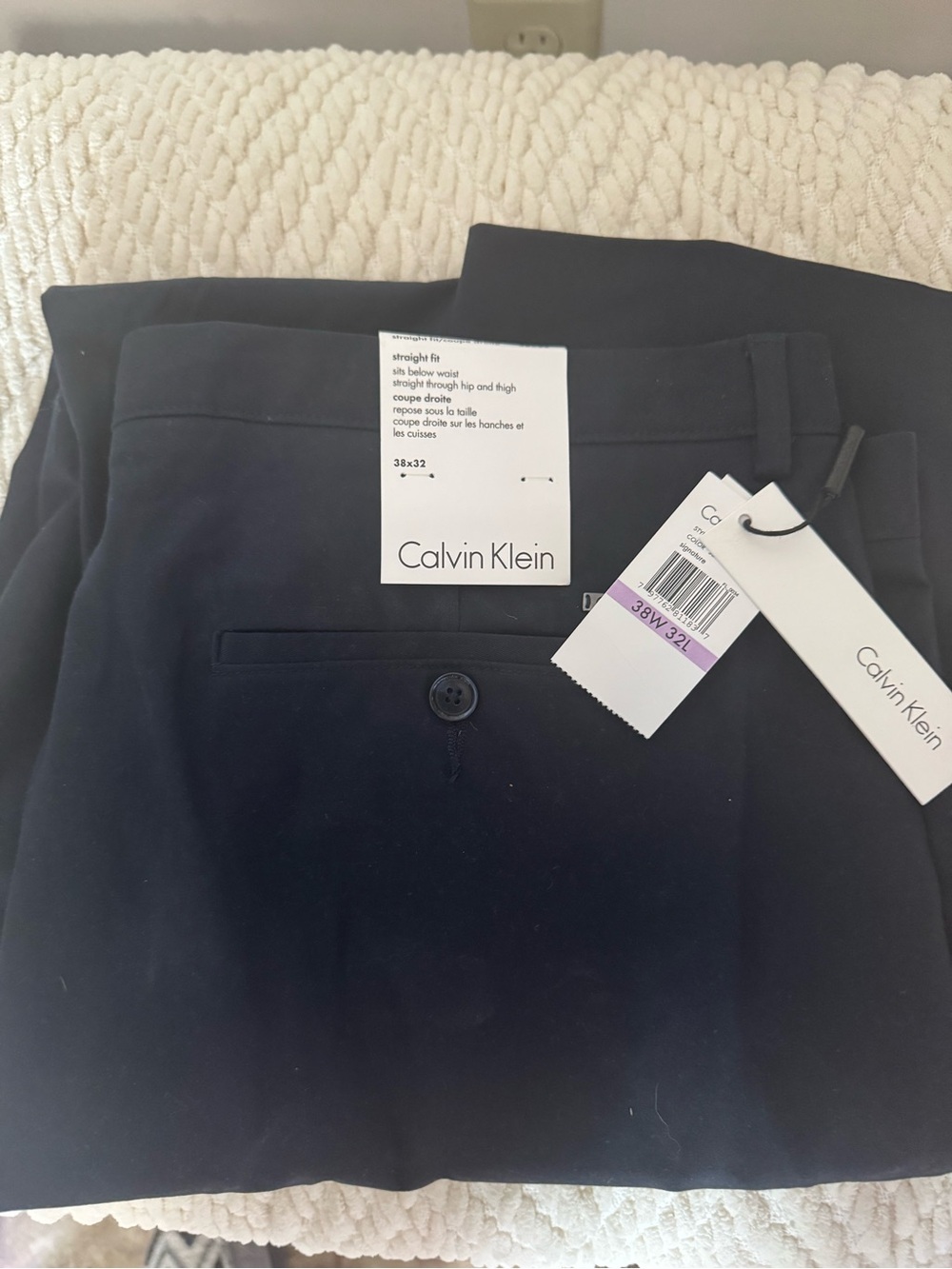Calvin Klein Men’s Straight Dress Pants in Black